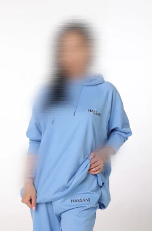 Hassani Active light blue womens loungewear set UAE